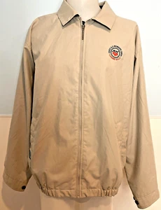 2005 US Women's Open Cherry Hill Ashworth Men's Windbreaker Jacket Tan Size L - Picture 1 of 5