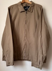 Threadbare Men’s Zip Up Jacket Beige 100% Cotton UK 4XL - Picture 1 of 13