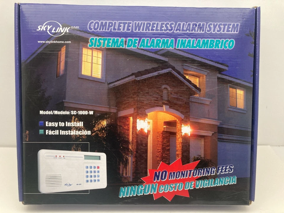 SKYLINK Complete Wireless Alarm System Model SC-1000-W New - Image 1 of 4
