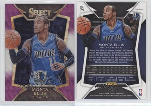 2014-15 Panini Select Concourse Purple and White Prizm Monta Ellis #74