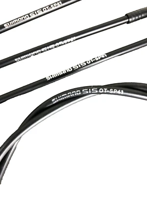 Carcasa de cable de cambio Shimano OT-SP41 4mm x 600mm negra - Paquete de 5 con tapas de extremo Foto 1 de 2