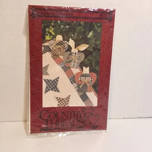 Homespun Christmas Star Wall Quilt Pattern Angel Ornaments Country Threads - Picture 1 of 3