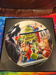 Warner Bros 2000 BATMAN JLA Alex Ross Limited Edition Collector Plate #992/1200