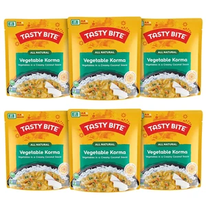 Tasty Bite Vegetable Korma 10oz Pack of 6 Microwavable Entrée - Picture 1 of 6