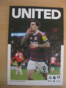 Newcastle United v Fulham - Feb 25 = Premier League Match Day Programme - Picture 1 of 3