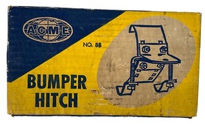 Vtg ACME Bumper Hitch No. 88 Clamp-On Trailer Towing Accessory NOS Original Box