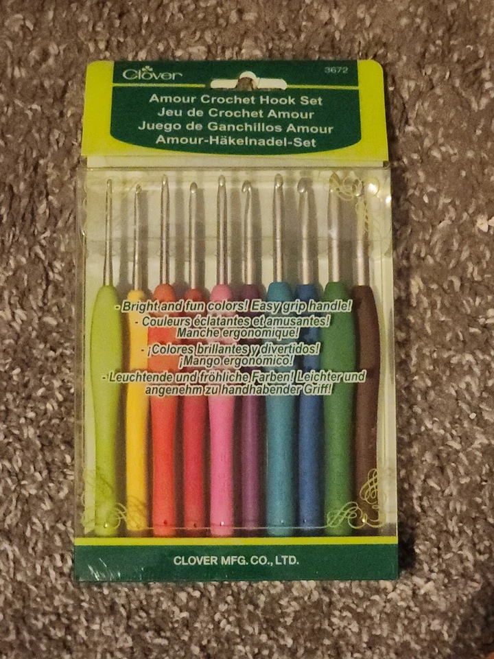Juego de ganchos de ganchillo Clover Amour 3672 - 10 piezas Foto 1 de 1