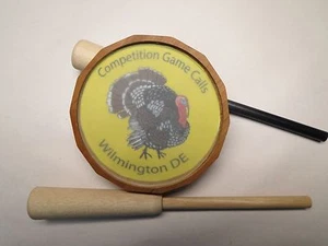 "Long Beard" Glass Call (Cherry Pot Single ) w/ 2  Strikers FREE SHIPPING - Picture 1 of 3