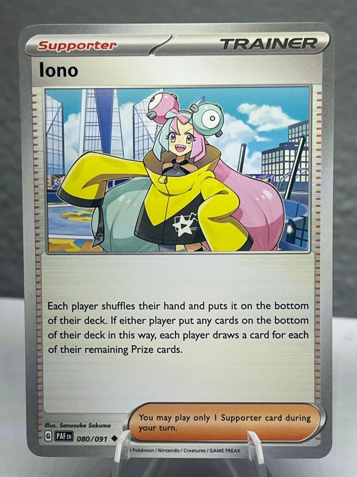 Iono 080/091 - Paldean Fates - Uncommon - Pokemon Card TCG - LP