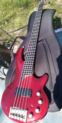 Bajo CORT Greg Curbow 5 Cuerdas Ecualizador Electrónica Activa Gran Respuesta Diseño Raro Foto 1 de 4