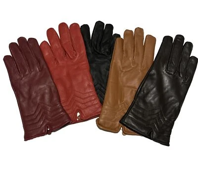 Genuine leather Women’s Gloves Sheepskin Winter Gloves dress gloves  - Image 1 of 3
