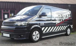 Side Bars For Volkswagen Transporter T5 Caravelle LWB 2004 -2015 Stainless Steel - Picture 1 of 12