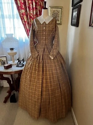 Civil War Reenactment Day Dress Size 14 - Image 1 of 3