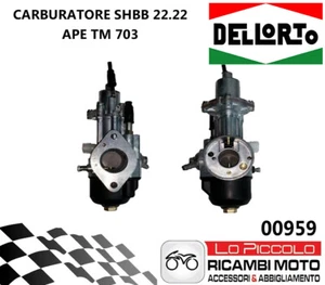 CARBURATORE DELL'ORTO SHBB 22-22 PER PIAGGIO APE TM 602 703 - 00959 - Foto 1 di 1