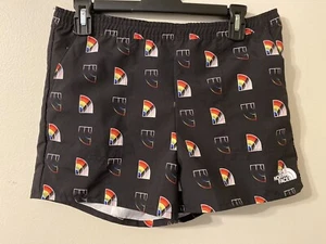New NWT The North Face Girls Class V Water Shorts Black Logo Print Size Small - Picture 1 of 2