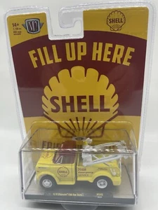 M2 MACHINES Fill Up Here Shell Oil 1970 Chevrolet C60 Tow Truck NEW ON CARD - Picture 1 of 3