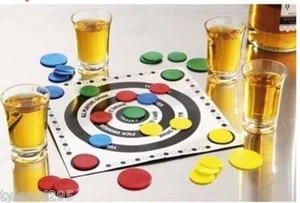 Erwachsene Trinkspiel Tiddly Winks Schnapsgläser Junggesellenabschied Geburtstag 2nds - Bild 1 von 2