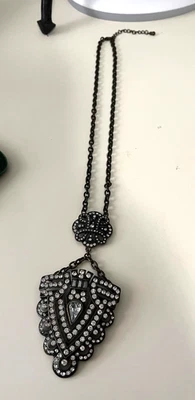 Collar Chico’s para mujer cadena inspirada en Art Deco mide 9” de largo Foto 1 de 4