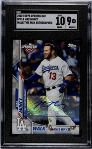 2020 Topps Opening Day MAX MUNCY Walk This Way Variation Auto /10 SSSP 1:45,567 - Picture 1 of 2