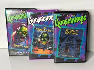 Lot 3 Vintage 90s RL Stine Goosebumps VHS Tapes Clamshell Case The Haunted Mask - Picture 1 of 5