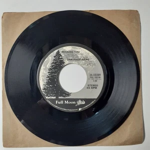 Dan Fogelberg - Missing You / Hearts And Crafts 7" Record 1982 Full Moon Rock - Picture 1 of 2