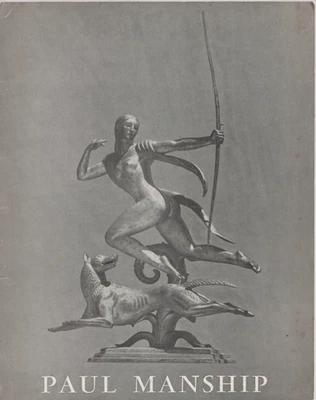 ^^LOT of TWO PAUL MANSHIP CATALOGUES OF EXIBITIONS, 1958, 1966, near new Foto 1 de 2