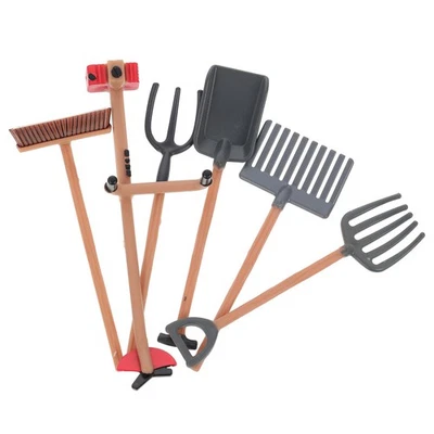  6 Pcs Farm Toys for Boys Simulation Tools Model Sand Table Decor - Image 1 of 4