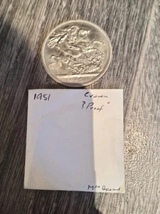1951 silver Crown coin bullian not scrap silver not scrap gold but solid silver - Picture 1 of 2