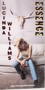 LUCINDA WILLIAMS ESSENCE Album Cover Promo 12x12 Flat Double Sided Poster - Picture 1 of 4