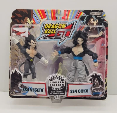 2005 Dragon Ball Z Series 12 GT - SS4 Vegeta Vs SS4 Goku 2-pack LE Paint Fig Set - Image 1 of 4