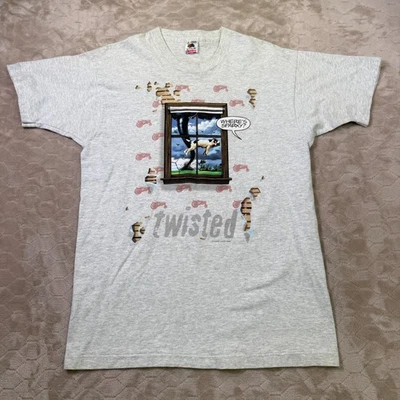 VTG 1996 Twisted Liquid Blue Shirt Sz Lg Twister Movie Parody RARE - Изображение 1 из 4