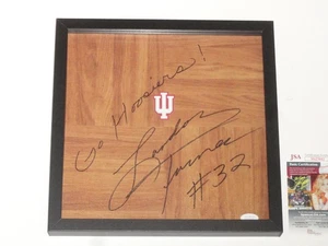 LANDON TURNER SIGNED FRAMED 12X12 FLOORBOARD INDIANA HOOSIERS LEGEND JSA COA - Picture 1 of 1
