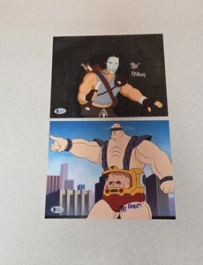 Pat Fraley Signed 8x10 Photo Lot Krang Casey Jones Beckett BAS COA TMNT  - Picture 1 of 4
