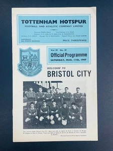 TOTTENHAM HOTSPUR V BRISTOL CITY 1966/67 COPA FA 11-03-1967 QUINTA RONDA - Imagen 1 de 1