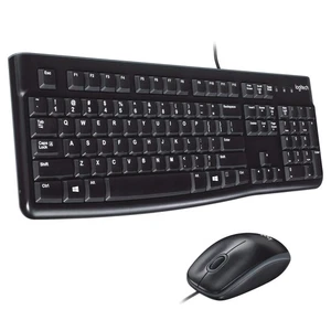 Logitech MK120 Wired Keyboard and Mouse Combo for Windows, QWERTY Pan Nordic Lay - Picture 1 of 10