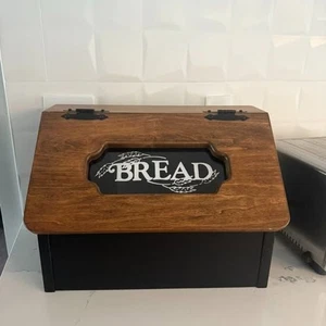 Caja de pan de madera hecha por Amish - Imagen 1 de 6
