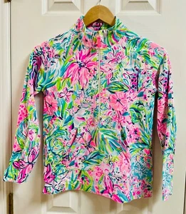 Lilly Pulitzer girls popover zip sweatshirt, size xl 12-14 - Picture 1 of 4