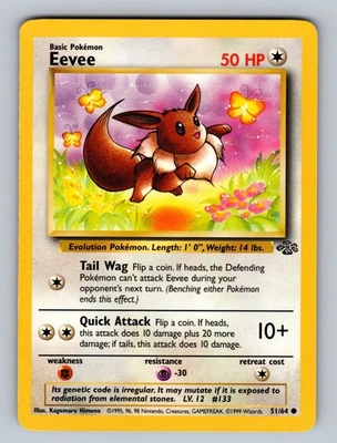 Eevee 51/64 Common Jungle LP - NM Pokemon TCG - Image 1 of 2
