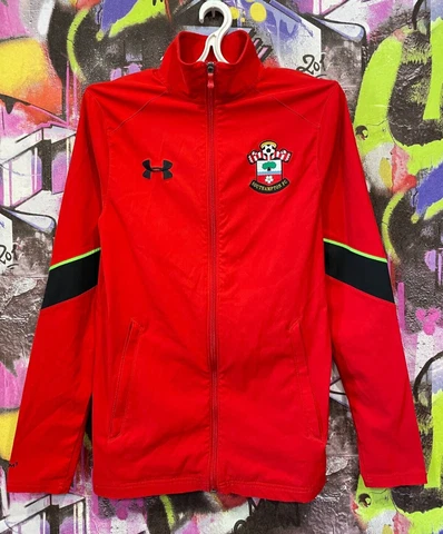 Southampton FC 2016 Football Soccer Longsleeve Jacket Under Armour Mens size S Cover