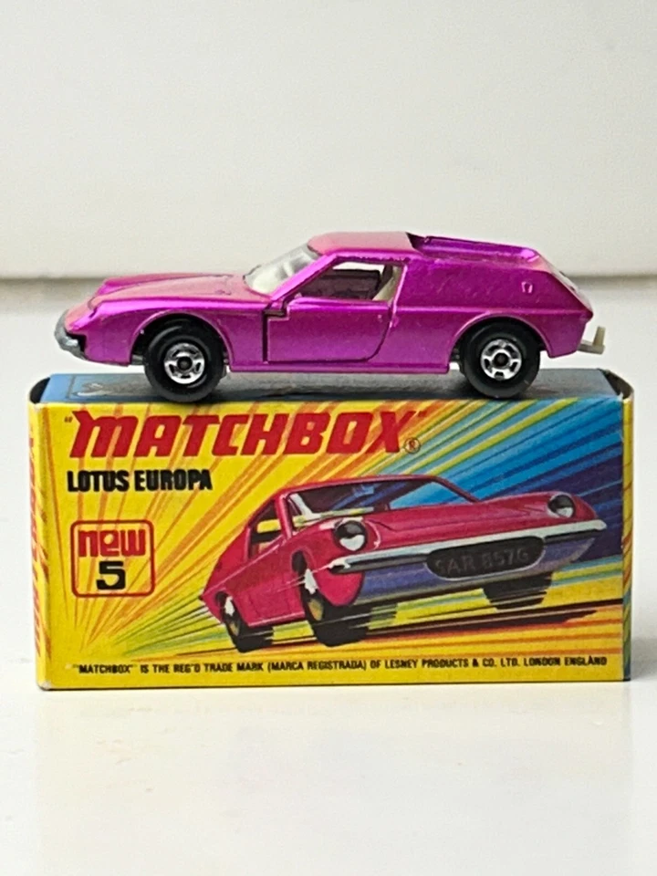 Matchbox Superfast No. 5 Lotus Europa with Original New Model Box, Nice - Image 1 of 4
