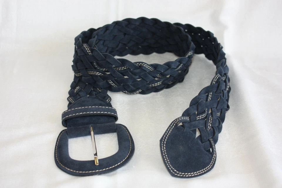 Cinturón ancho unisex de lujo cómodo trenzado informal terciopelo moda 3 estilos 3 colores Foto 1 de 1