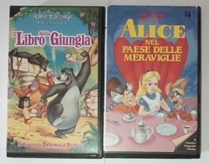 Vhs Disney Alice Nel Paese Delle Meraviglie 1984 + Il Libro Della Giungla 1993 - Photo 1/8