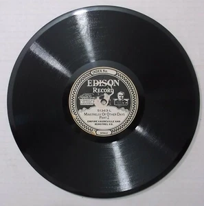 1924 EDISON 10" Record~MINSTRELSY of OTHER DAYS 1 & 2~Empire Vaudeville/Minstrel - Picture 1 of 3