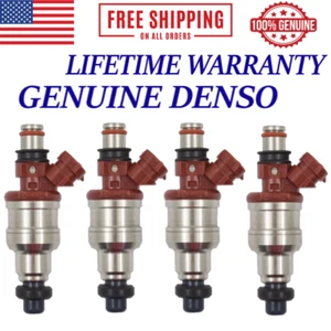 4 Pieces OEM DENSO Fuel Injectors For 1989-1995 Toyota Pickup 2.4L I4 - Bild 1 von 4