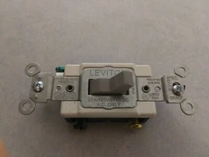 Leviton Gray 3-Way Toggle Wall Light Switch 20A CS320-2GY San 063 Comm. Grade... - Picture 1 of 11