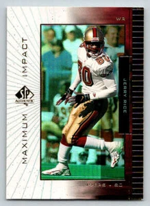 1999 SP Authentic Maximum Impact #MI1 Jerry Rice (ref 220422) - Picture 1 of 2
