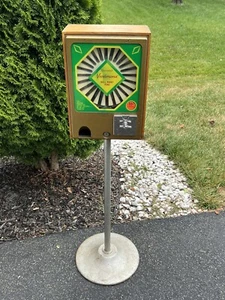 Vintage Coin Op Pen Vending Machine Vendorama Cast Iron Base - Picture 1 of 6