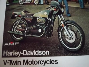 NUEVA Harley Willie G Cafe Racer XLCR FX-1200 vtwin XL FLH 1977 folleto de ventas nuevo de lote antiguo - Imagen 1 de 9