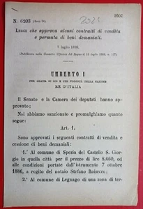 R@RIT@'-LEGGE CHE APPROVA CONTRATTI DI VENDITA & PERUMTA DEI BENI DEMANIALI-2024 - Foto 1 di 1