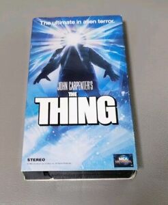 RARE! John Carpenter’s The Thing (VHS Tape, 1982/1996)  Alien Horror Thriller